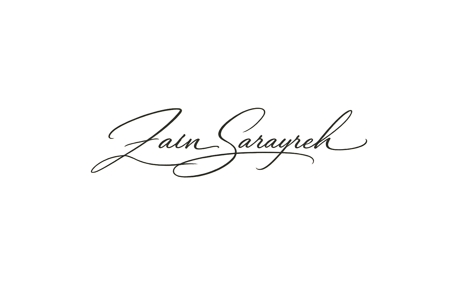 Signature of Zain Sarayreh